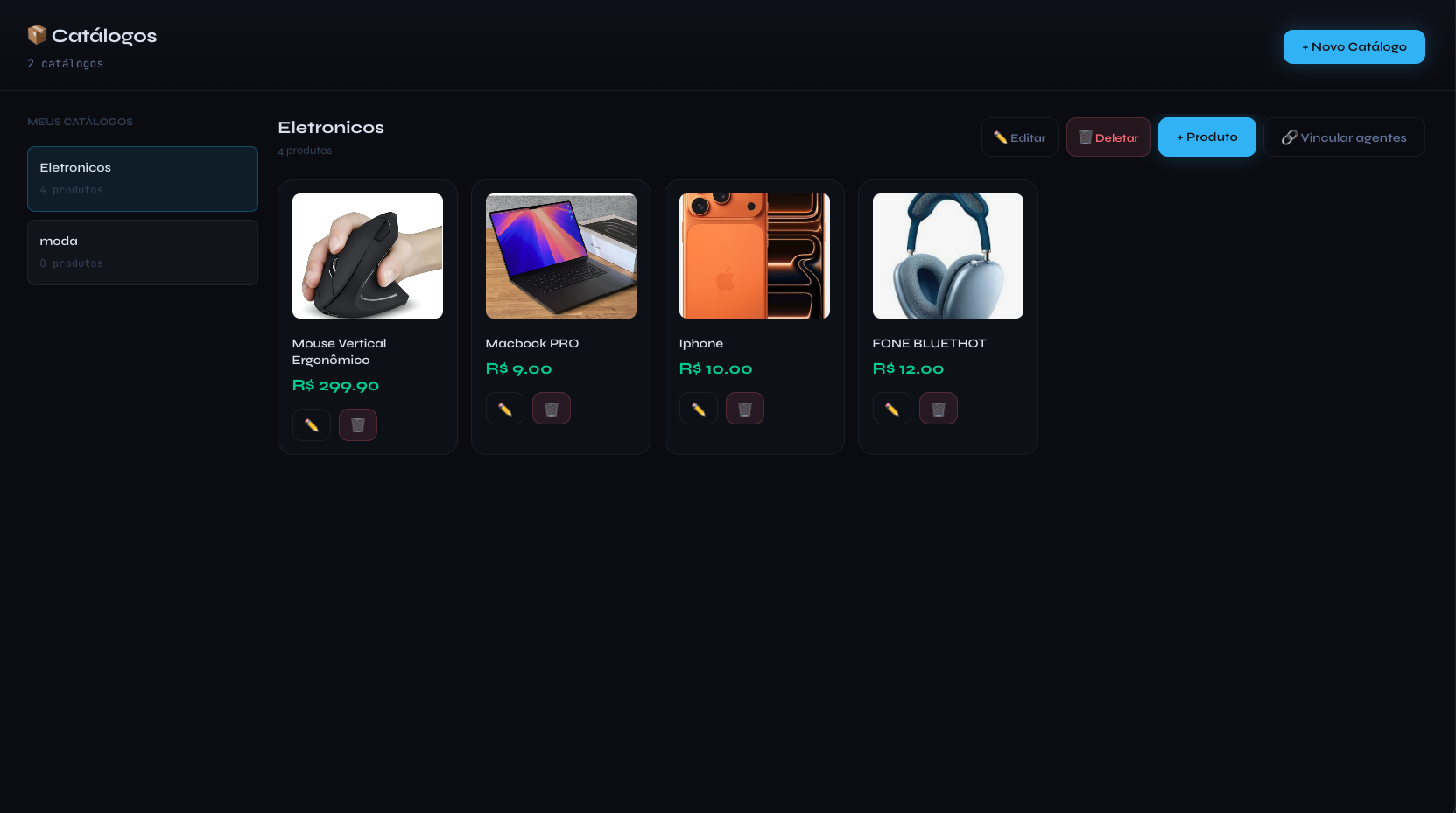 Catálogo de Produtos